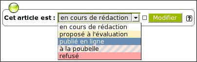 Status de l'article